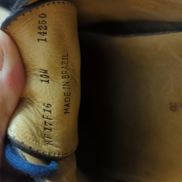 Peter Millar Dress shoes Men's 10W Wing tip brown suede leather - Picture 5 of 5